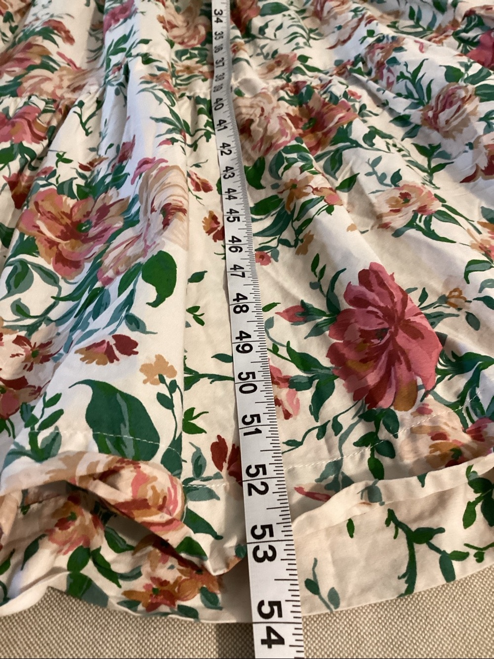 Anthropologie Somerset Cotton Puff Sleeve Floral Maxi/Midi Dress in Pale Pink S - Picture 5 of 11